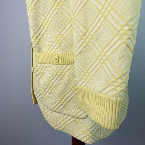 Vintage Yellow Dress Jacket Size M EUC - Picture 6 of 9